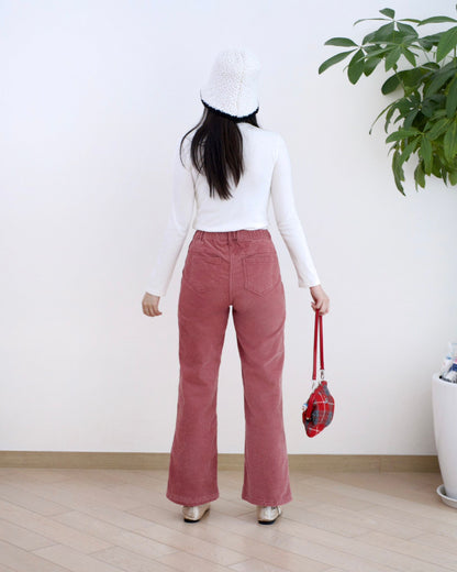 Eltoo 燈芯絨口袋直腳褲