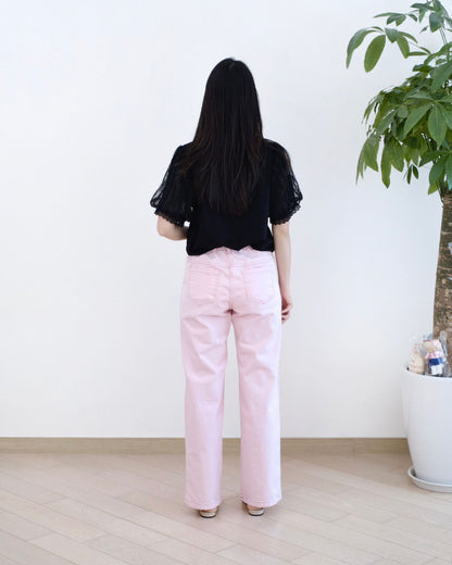 Eltoo口袋直筒扯布褲