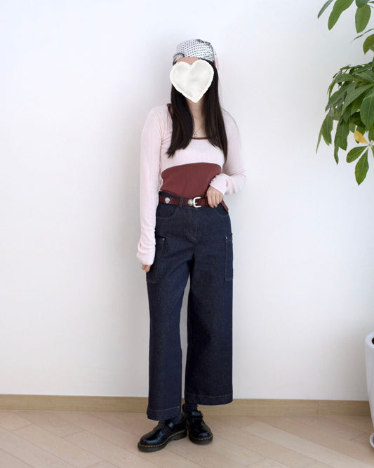 Eltoo 直筒工裝牛仔褲