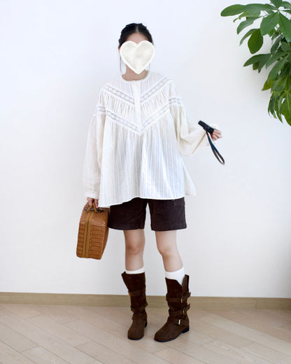 Eltoo 燈芯絨五分短褲