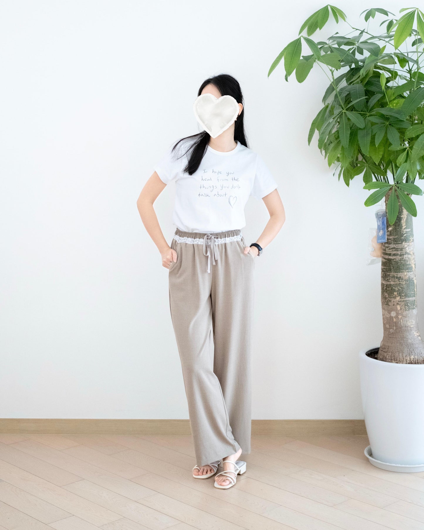 Eltoo Lace邊休閑褲