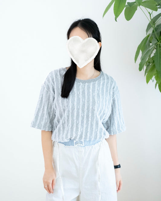 韓國Lace條紋Top