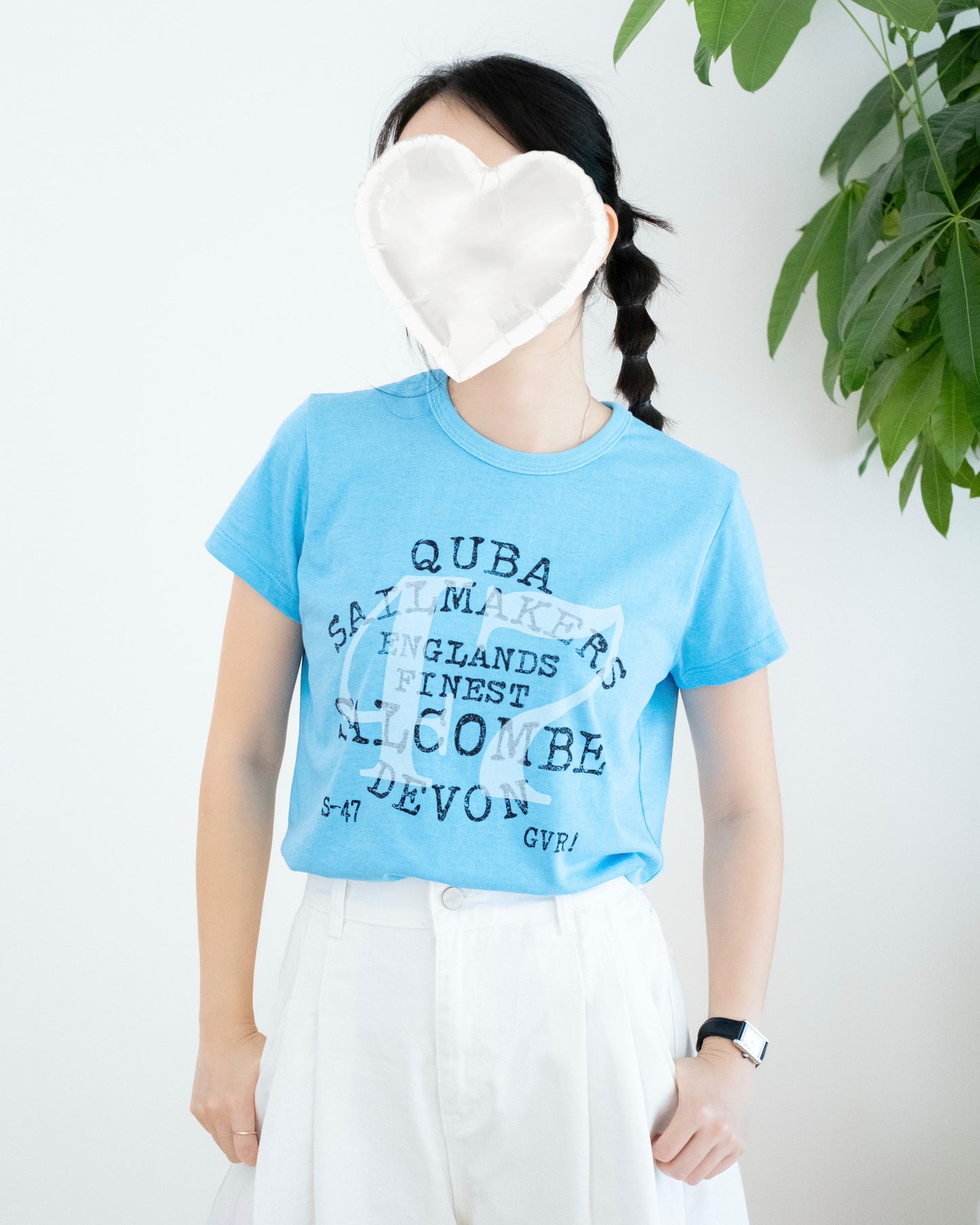 "47"英文字母Tee