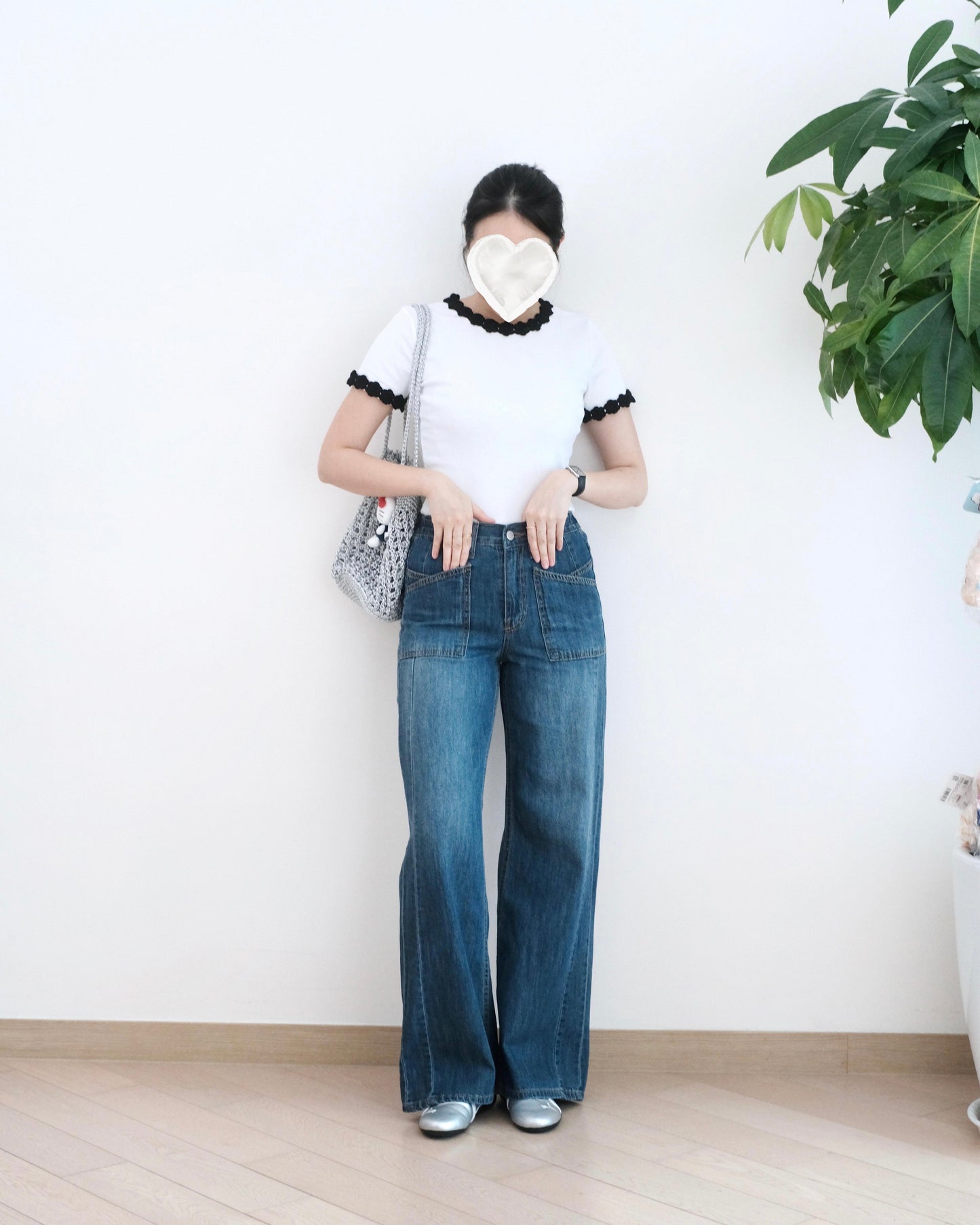 Gori 車骨直筒牛仔褲