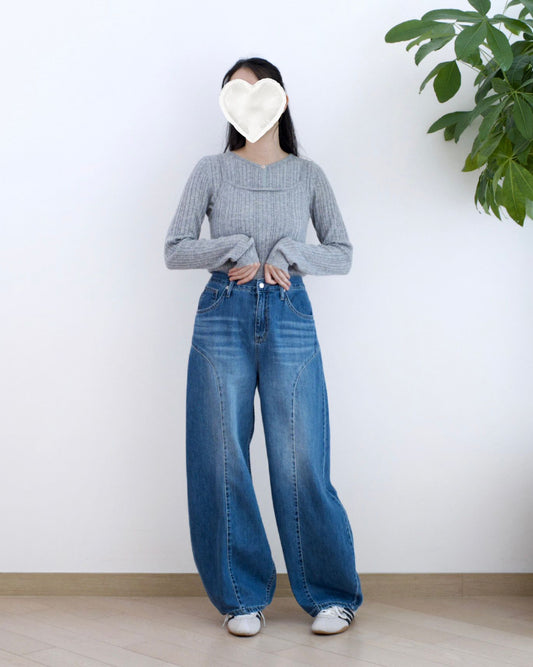 Gori 寬闊彎刀牛仔褲