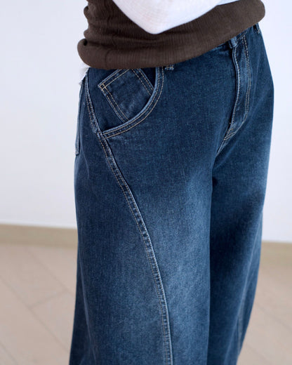 Gori 洗水彎刀牛仔褲