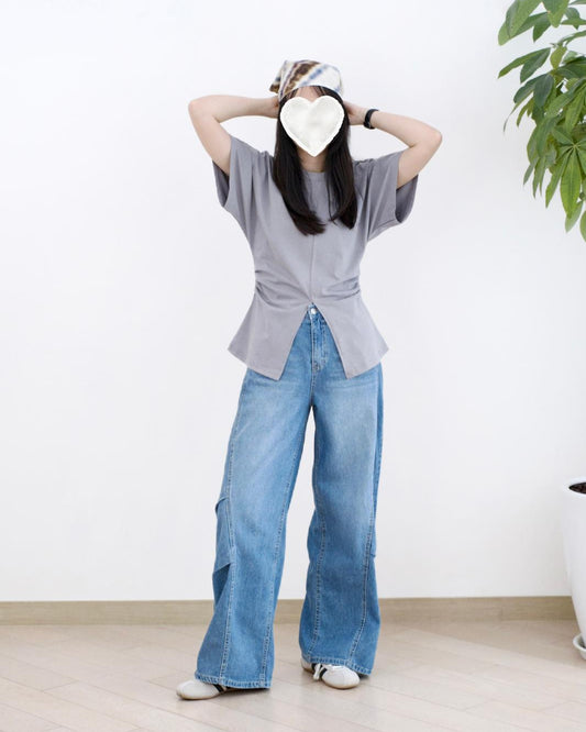 Gori 洗水彎刀牛仔褲