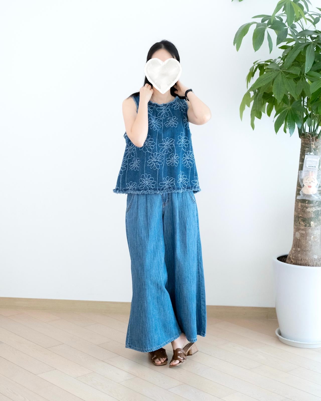 Gori 九分闊筒牛仔褲