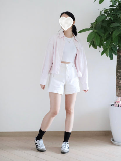 Howluk 白色扯布短褲