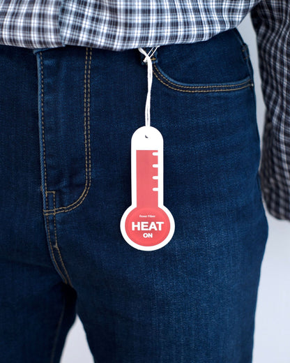 Howluk 內刷毛直腳牛仔褲