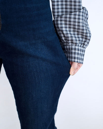 Howluk 內刷毛直腳牛仔褲