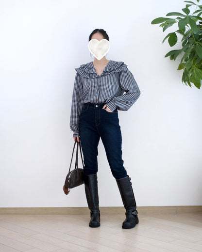 Howluk 內刷毛直腳牛仔褲