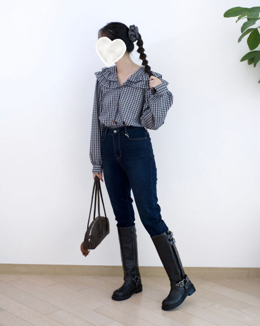 Howluk 內刷毛直腳牛仔褲