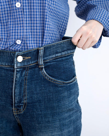 Howluk 薄絨直腳牛仔褲