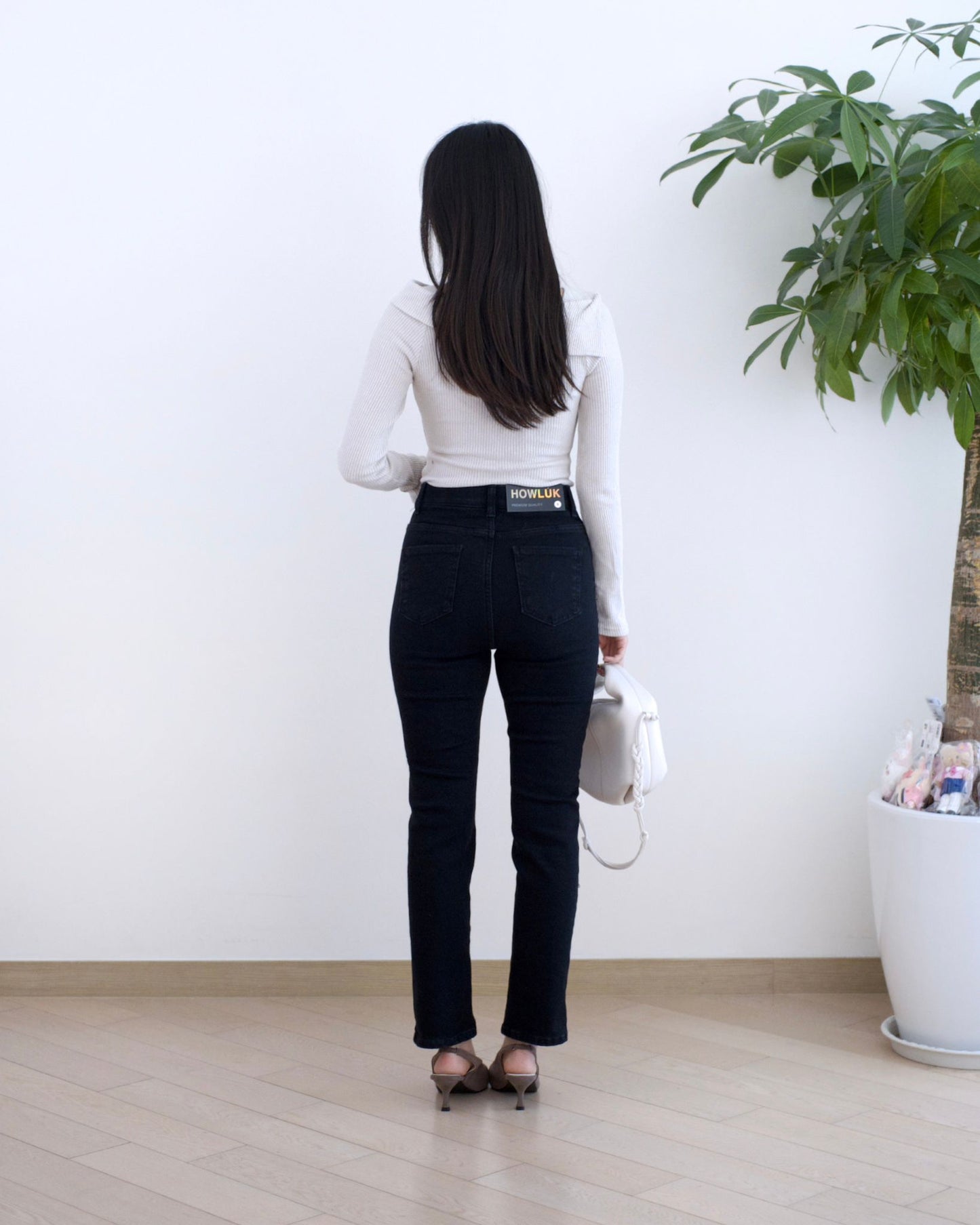 Howluk 內刷毛貼腳牛仔褲