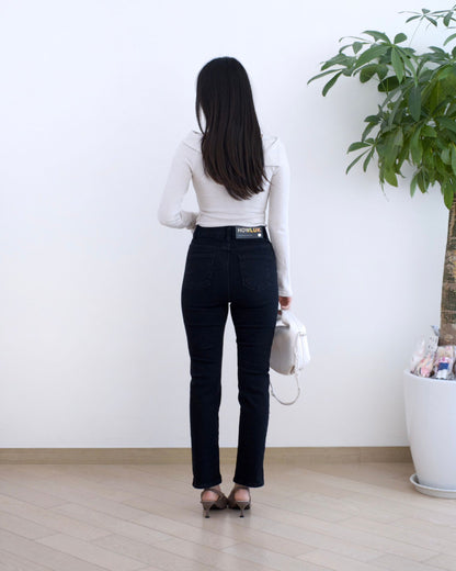 Howluk 內刷毛貼腳牛仔褲