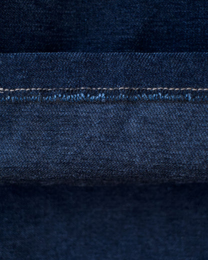 Howluk 口袋絨毛直筒牛仔褲