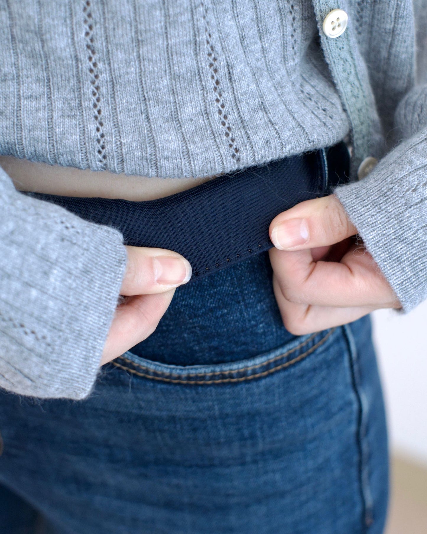 Howluk 絨毛窄腳牛仔褲