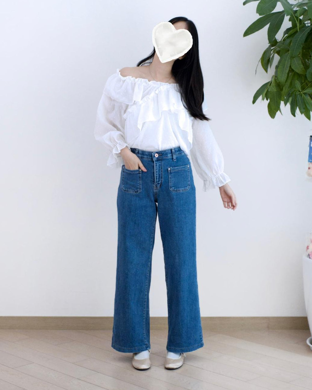 Howluk 口袋直筒牛仔褲