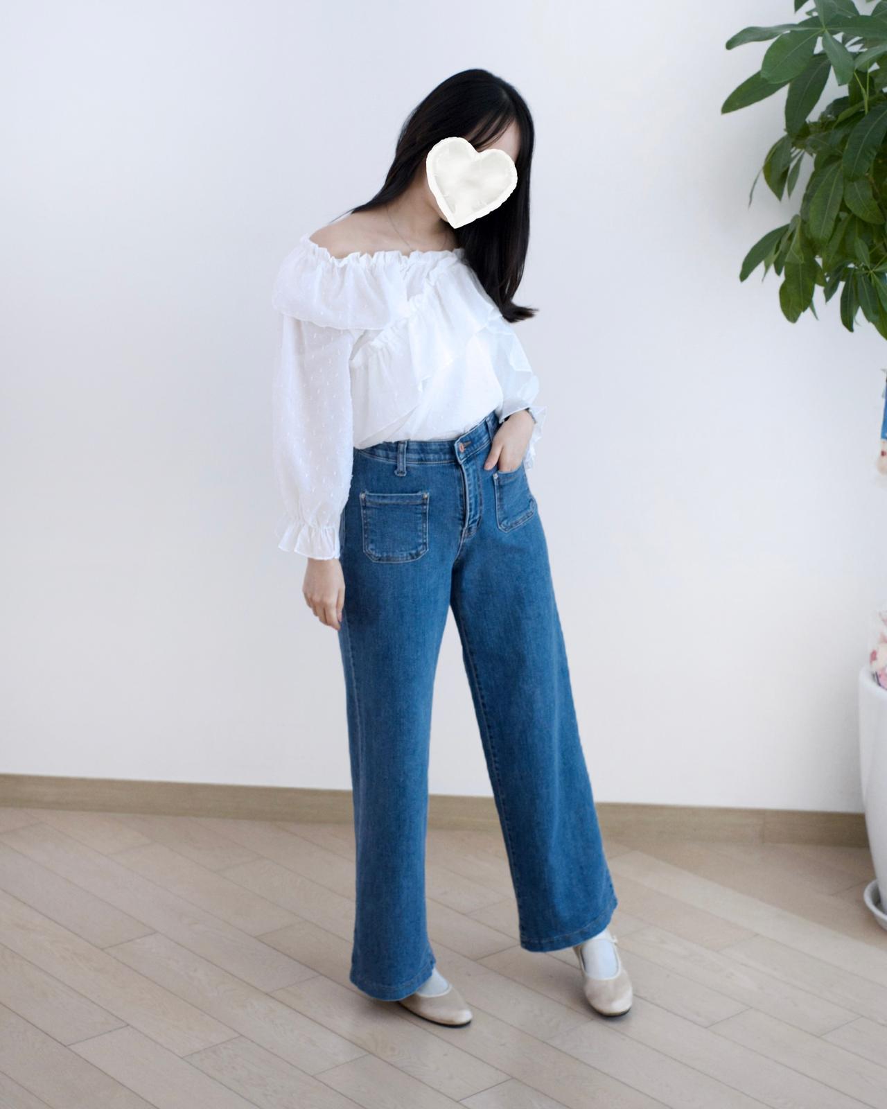 Howluk 口袋直筒牛仔褲