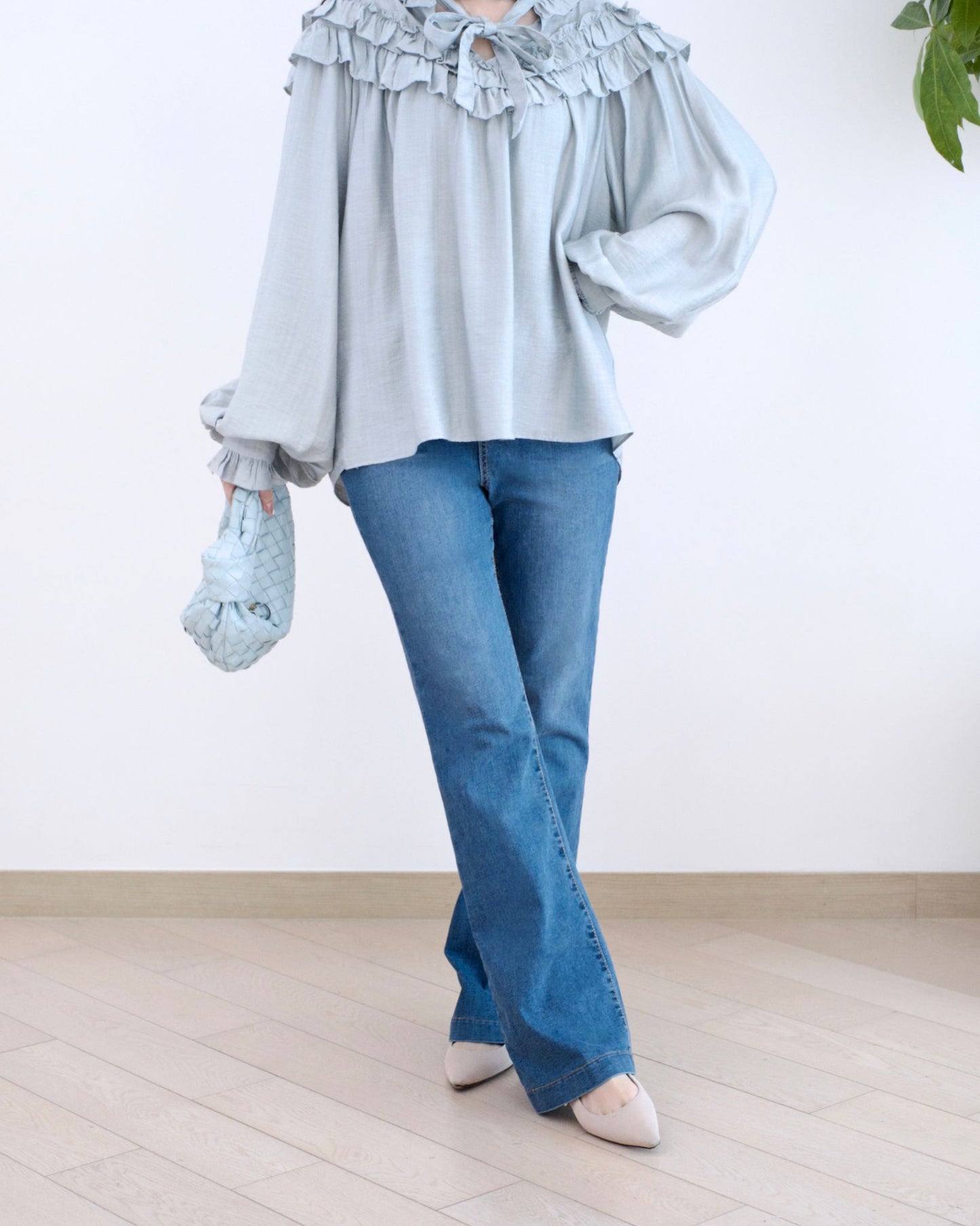 Howluk 洗水微喇叭牛仔褲