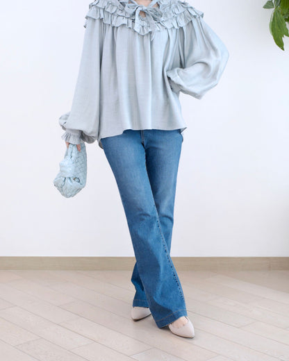 Howluk 洗水微喇叭牛仔褲