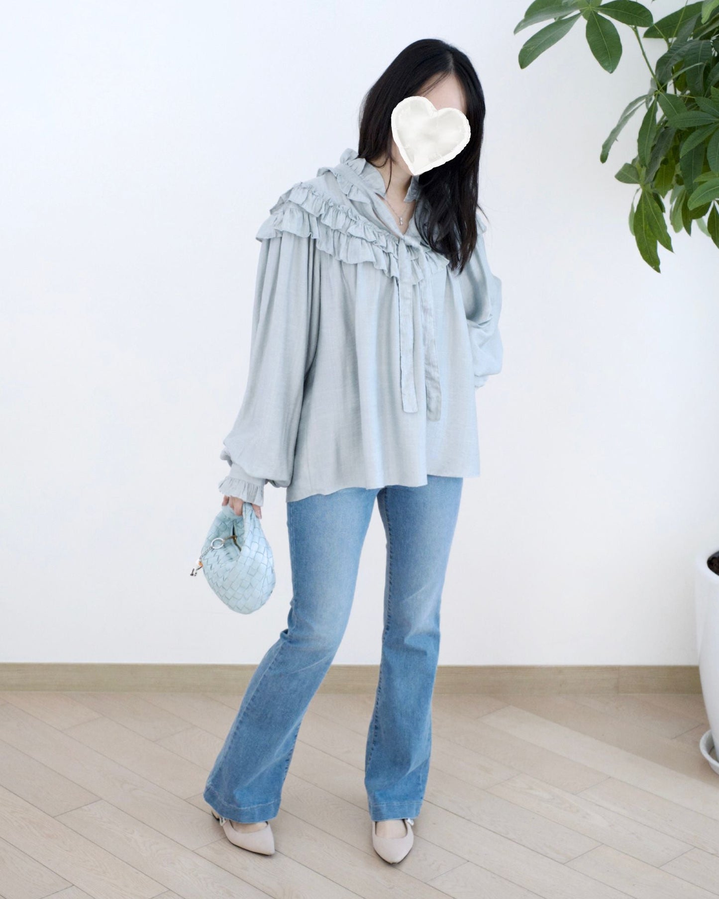 Howluk 洗水微喇叭牛仔褲