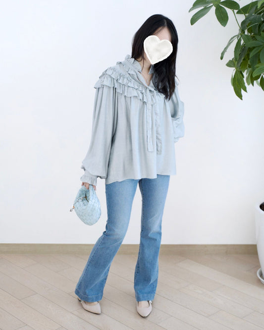 Howluk 洗水微喇叭牛仔褲