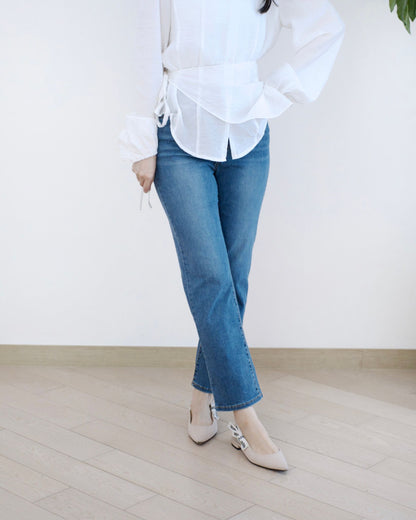 Howluk 九分直腳牛仔褲