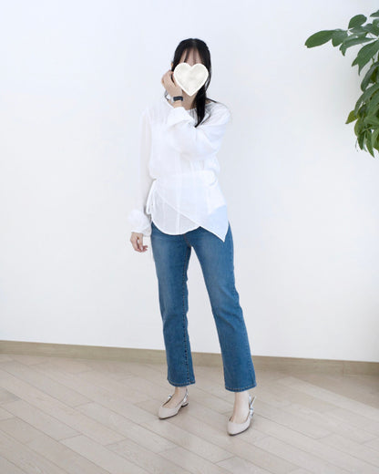 Howluk 九分直腳牛仔褲