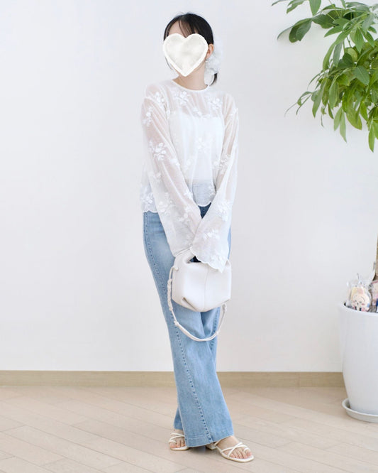 Howluk 車骨洗水微喇叭牛仔褲