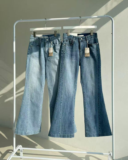 Howluk 車骨洗水微喇叭牛仔褲