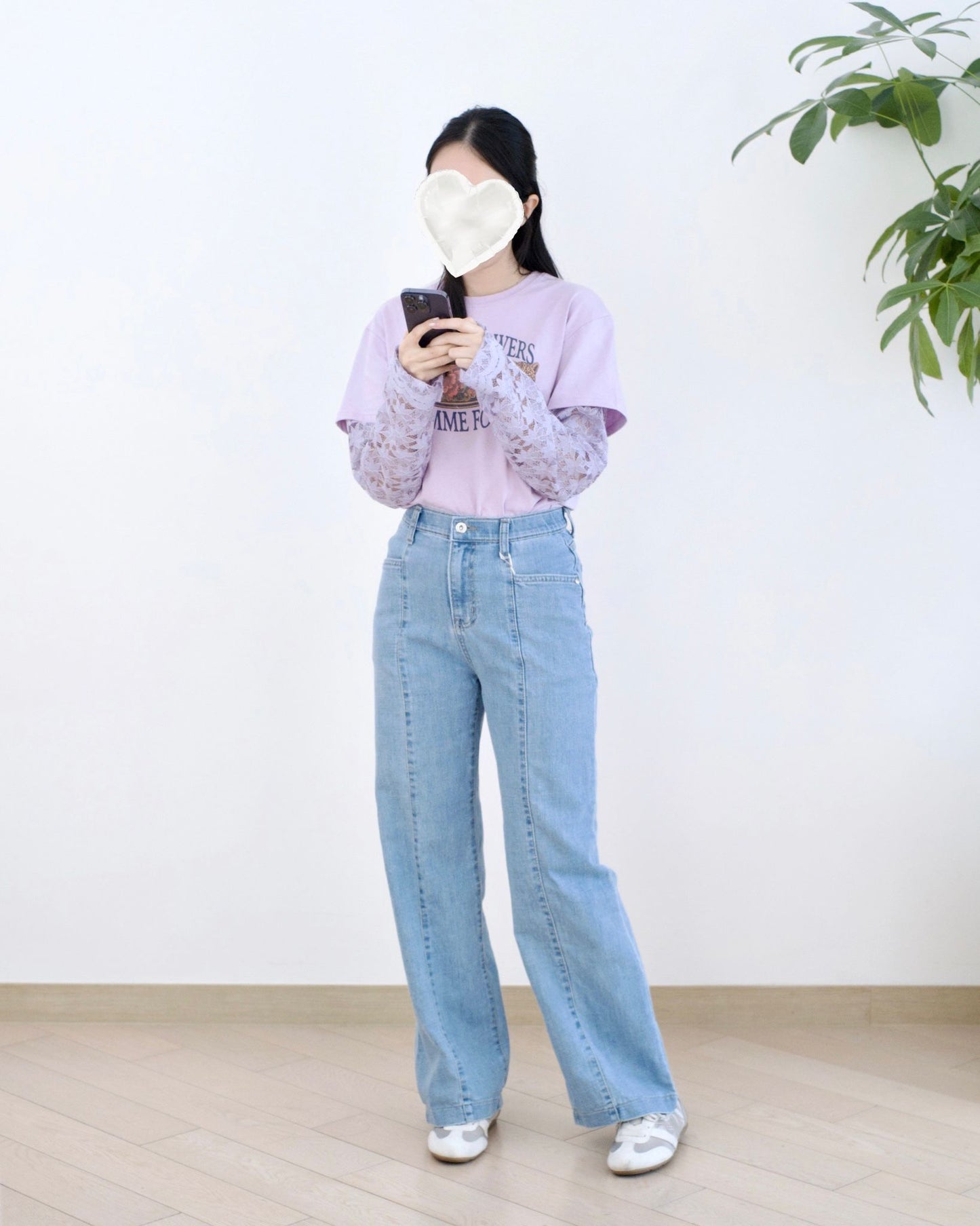 Howluk 車骨直筒牛仔褲