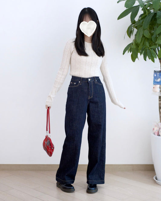 Howluk 原色直筒牛仔褲