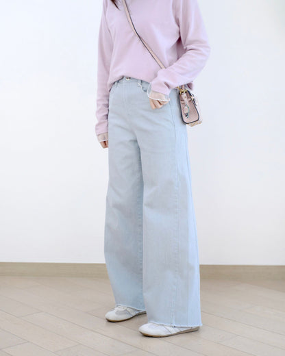 Howluk 粉色系闊筒休閑褲