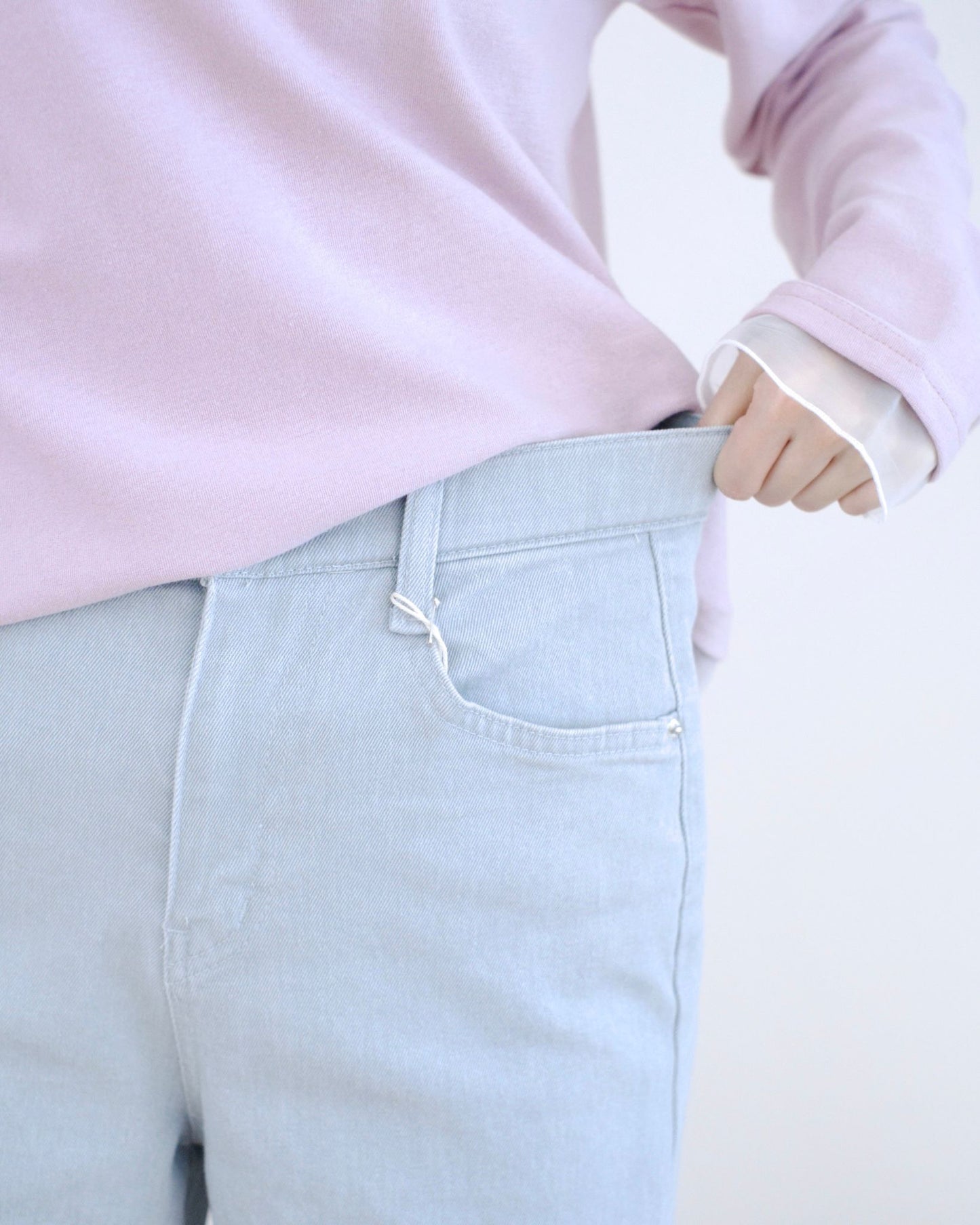 Howluk 粉色系闊筒休閑褲