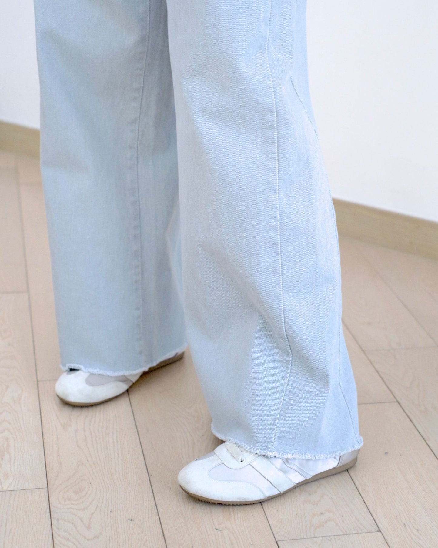 Howluk 粉色系闊筒休閑褲