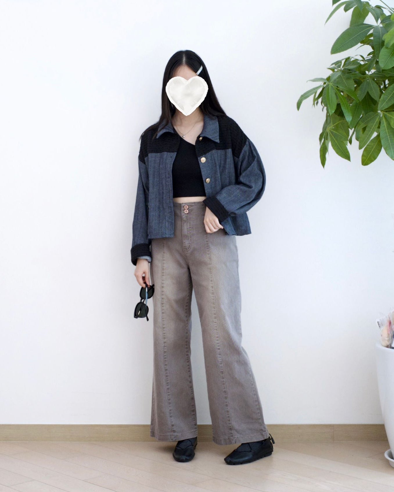 Howluk 洗水直筒牛仔褲