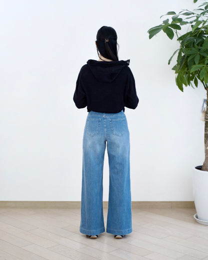 Howluk 口袋闊筒牛仔褲