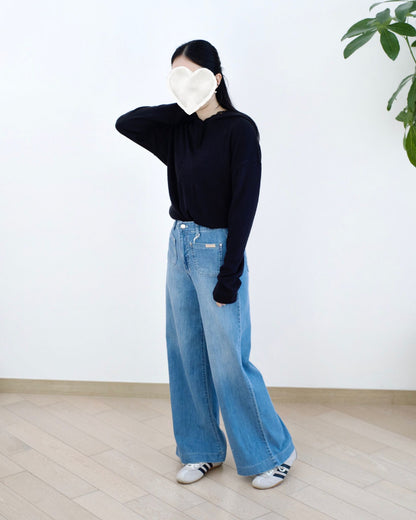 Howluk 口袋闊筒牛仔褲