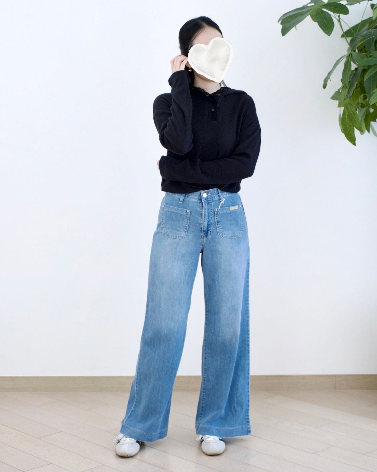 Howluk 口袋闊筒牛仔褲