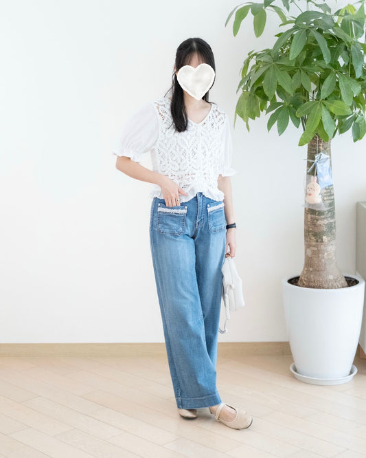 Howluk 小香風直筒牛仔褲