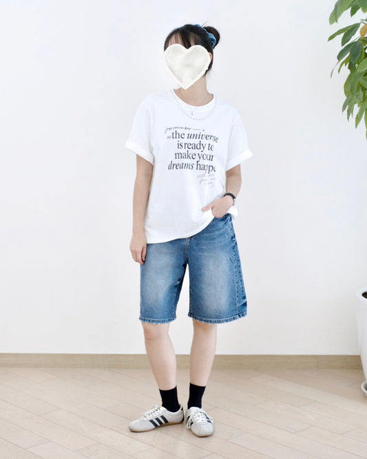 Howluk 洗水五分牛仔短褲