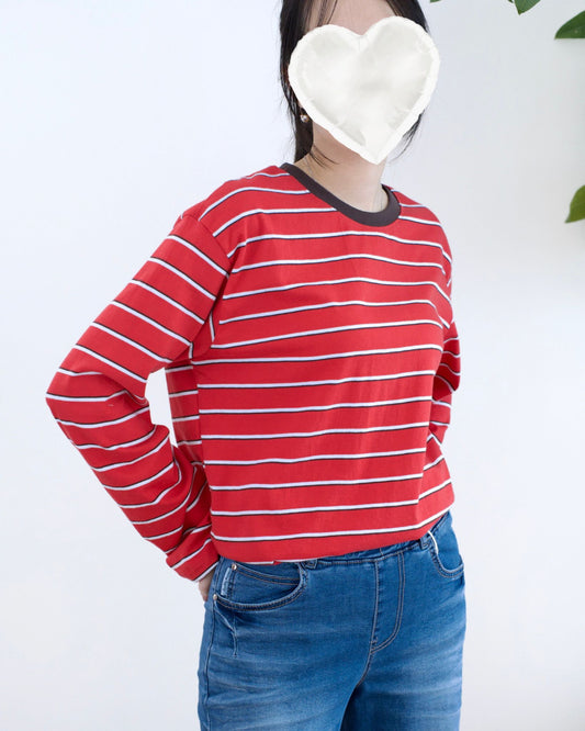 韓國橫間條子Tee