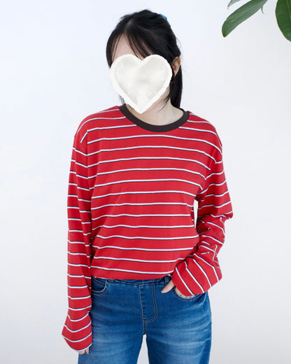 韓國橫間條子Tee