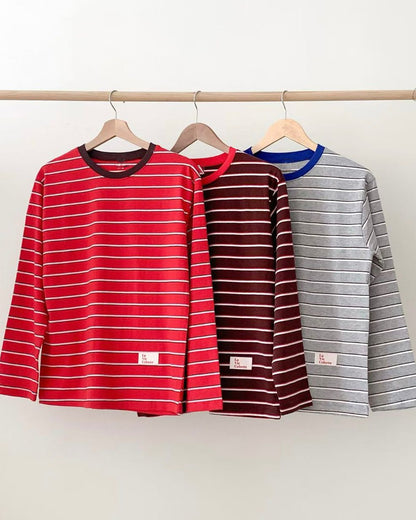 韓國橫間條子Tee