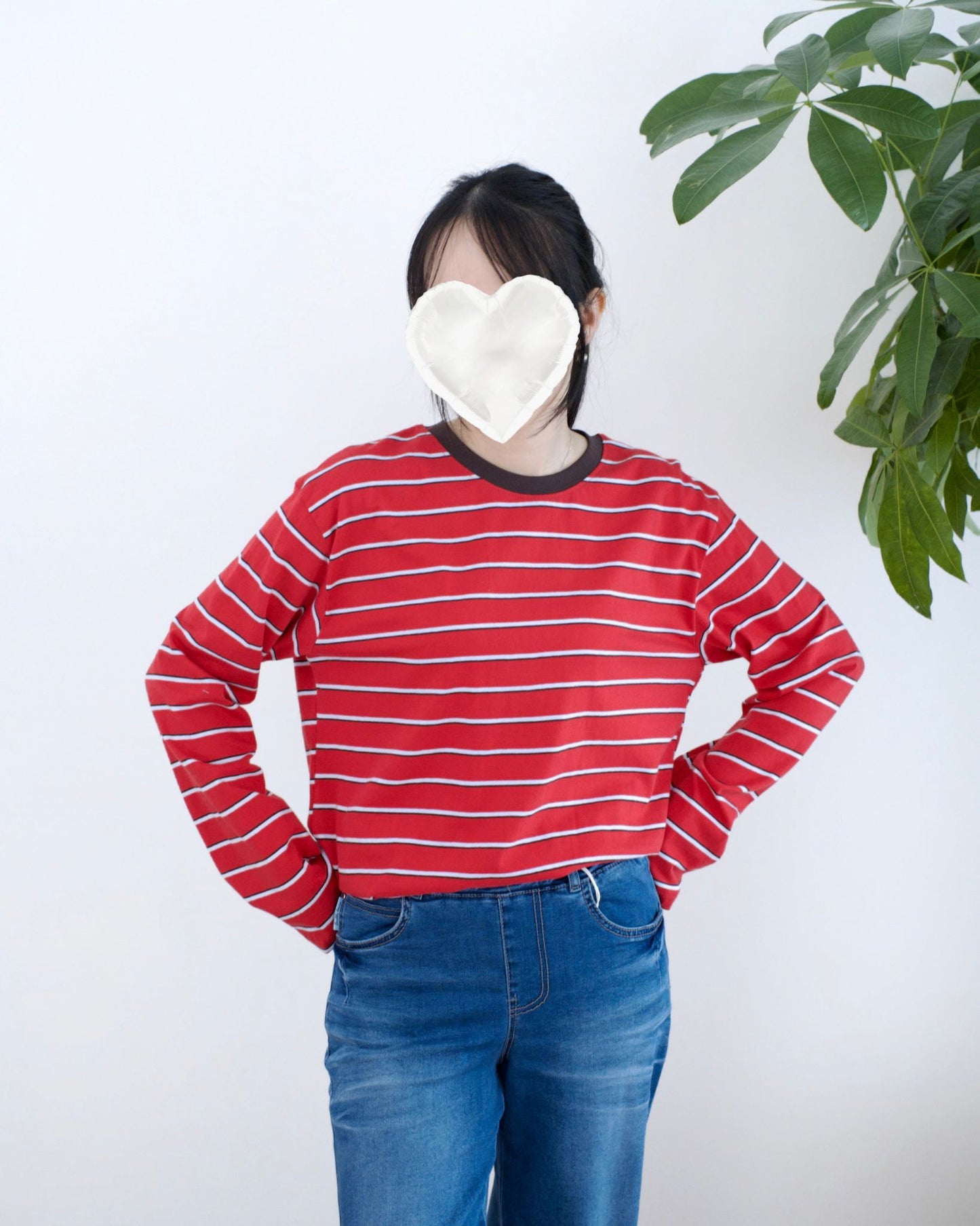 韓國橫間條子Tee