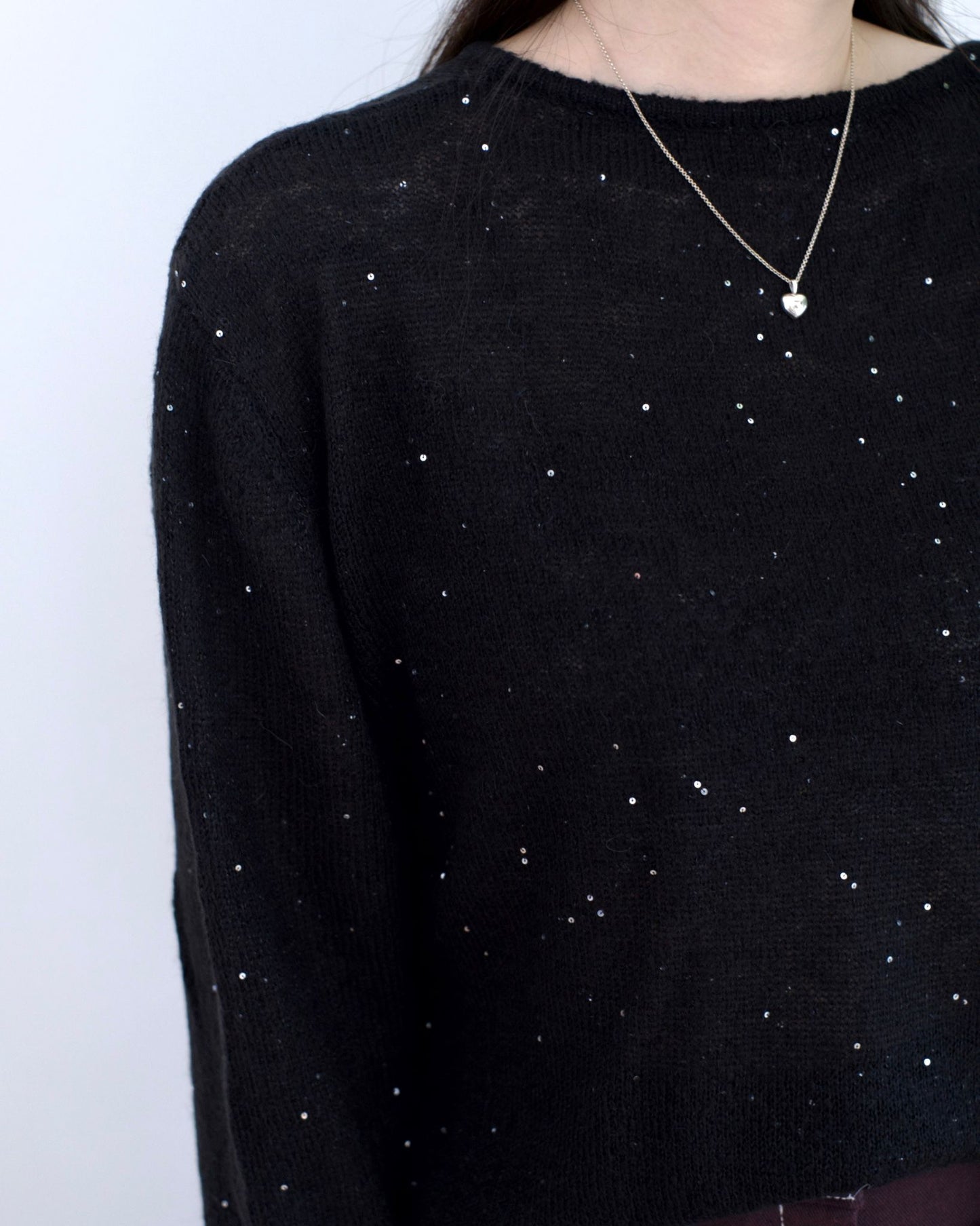 韓國閃閃珠片針織冷外套