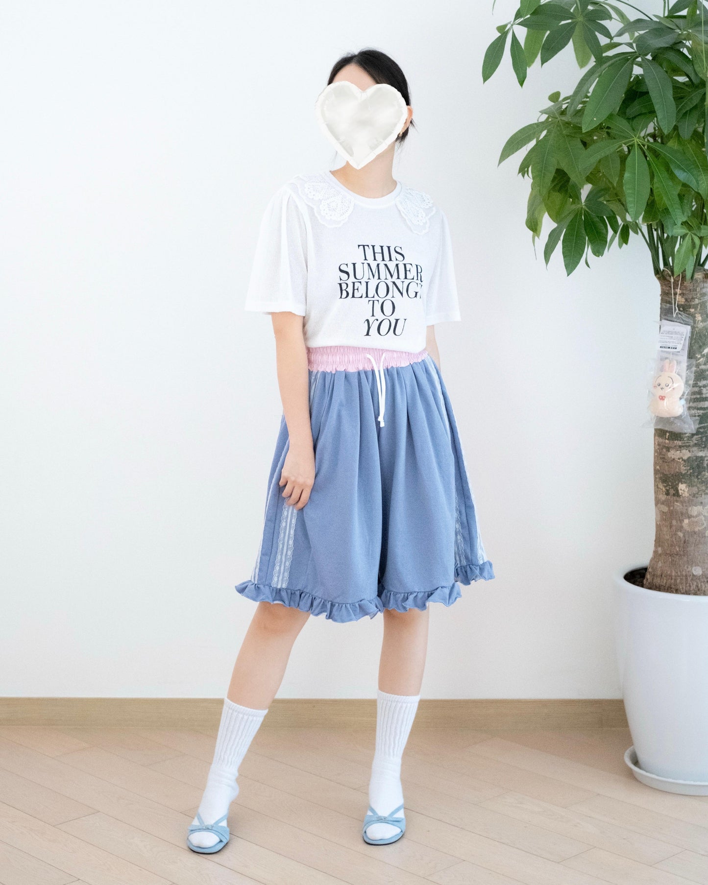 Ruffle Lace 5分短褲