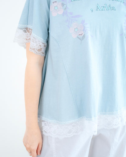 Lace撞花花Tee